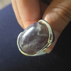 Purple chunky ring size 6